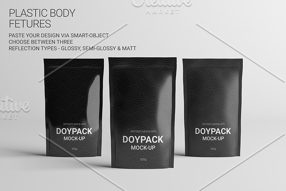 Doypack Pouch Mockup in Product Mockups - product preview 3