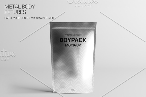Doypack Pouch Mockup in Product Mockups - product preview 4