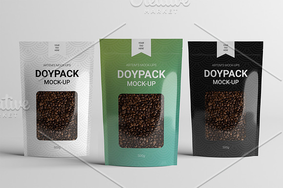 Doypack Pouch Mockup in Product Mockups - product preview 14