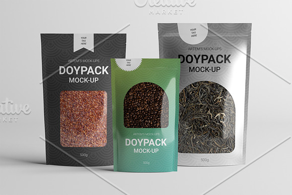 Doypack Pouch Mockup in Product Mockups - product preview 15