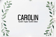 Carolin Duo 5 Font Family Pack