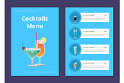 Cocktail Menu Advertisement Poster