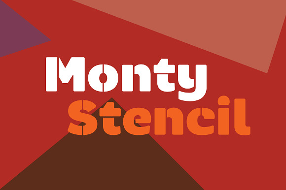 Monty Stencil in Sans-Serif Fonts - product preview 2