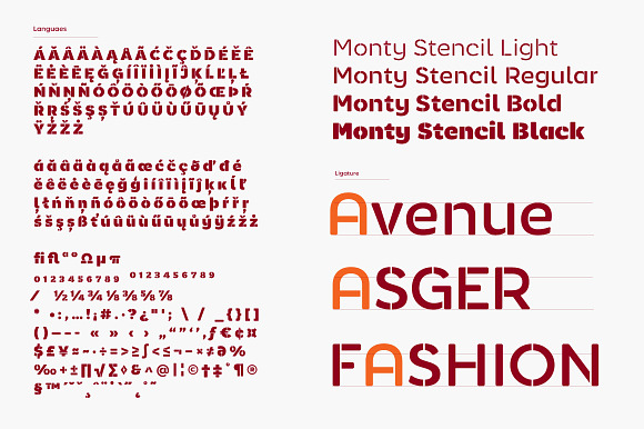 Monty Stencil in Sans-Serif Fonts - product preview 6