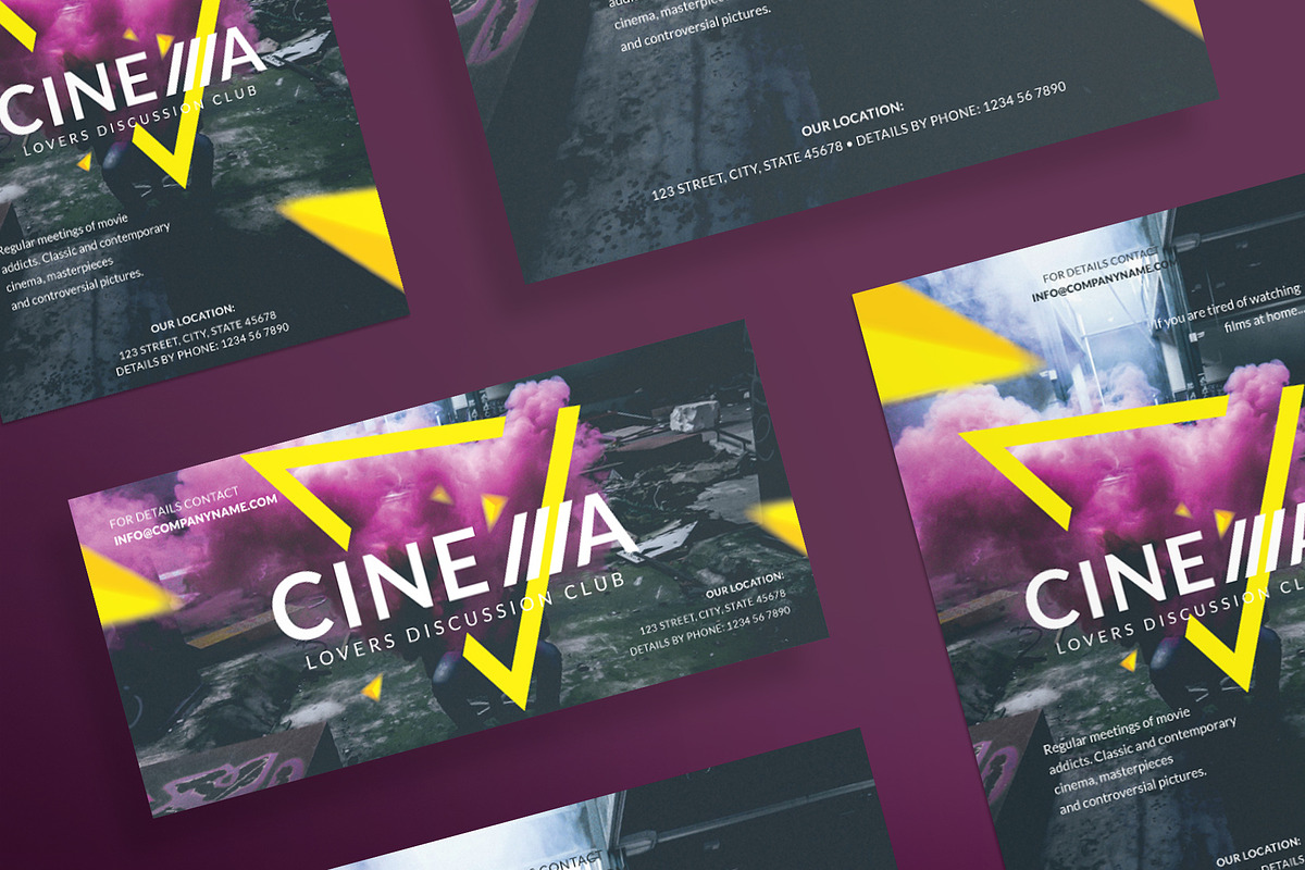 Flyers | Cinema Club in Flyer Templates - product preview 8
