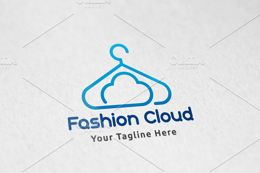Cloud Fashion - Logo Template in Logo Templates - product preview 8