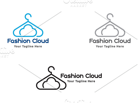 Cloud Fashion - Logo Template in Logo Templates - product preview 2