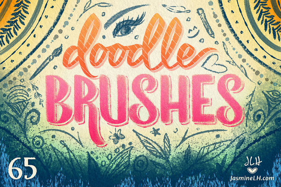 Doodle Brushes for Photoshop in Photoshop Brushes - product preview 8