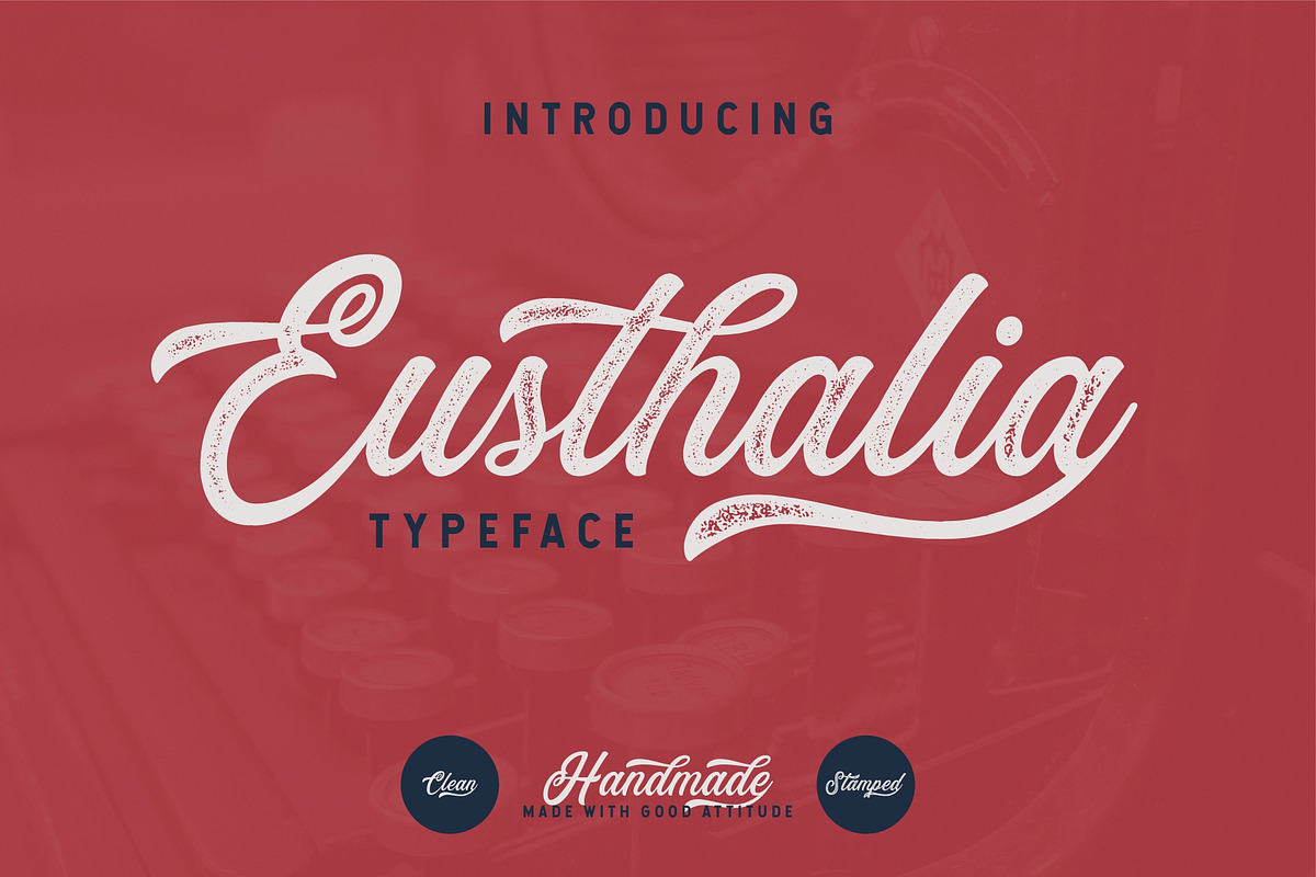 Eusthalia Typeface in Stamp Fonts - product preview 8