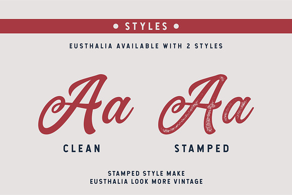 Eusthalia Typeface in Stamp Fonts - product preview 1