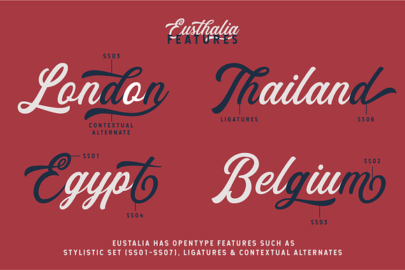 Eusthalia Typeface in Stamp Fonts - product preview 2