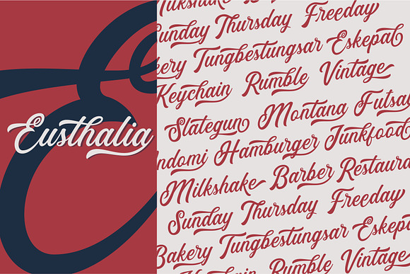Eusthalia Typeface in Stamp Fonts - product preview 4