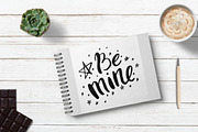 Be mine - hand drawn lettering