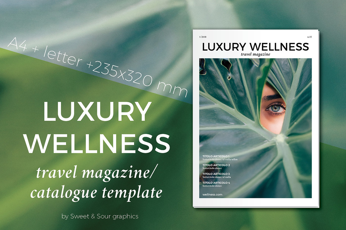 Luxury Wellness magazine/catalogue in Magazine Templates - product preview 8