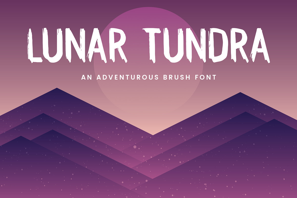 Lunar Tundra Brush Font in Display Fonts - product preview 8