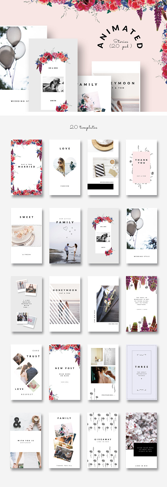 90% OFF | BUNDLE-Instagram Templates in Instagram Templates - product preview 6