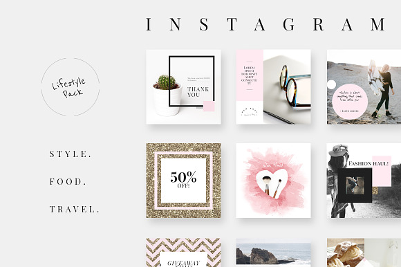 90% OFF | BUNDLE-Instagram Templates in Instagram Templates - product preview 9