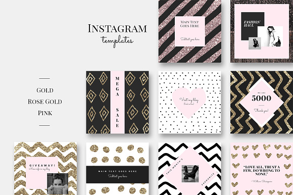 90% OFF | BUNDLE-Instagram Templates in Instagram Templates - product preview 11