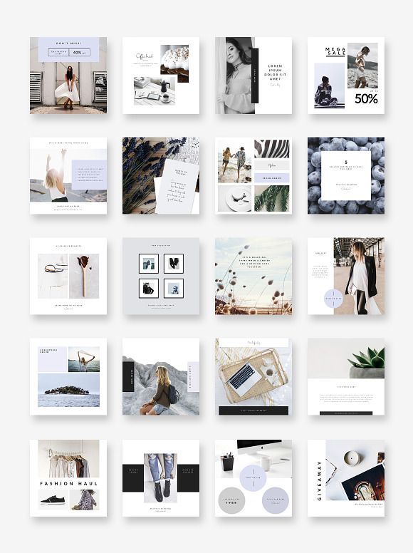 90% OFF | BUNDLE-Instagram Templates in Instagram Templates - product preview 14
