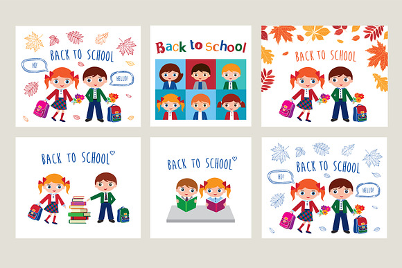 Back to school set in Illustrations - product preview 2