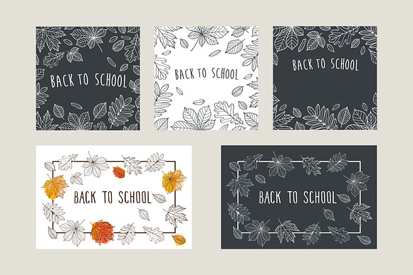 Back to school set in Illustrations - product preview 3