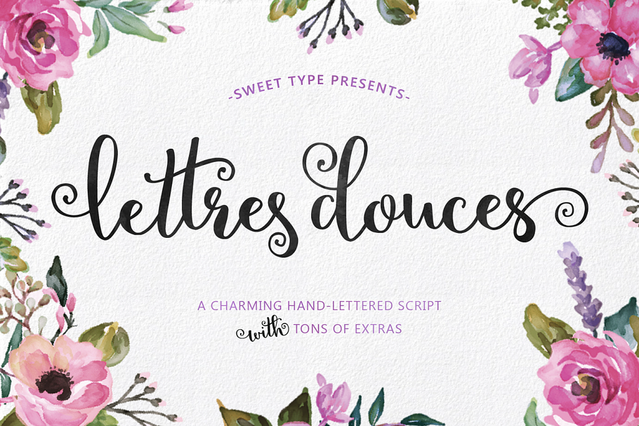 Lettres Douces Hand-Lettered Script in Script Fonts - product preview 8