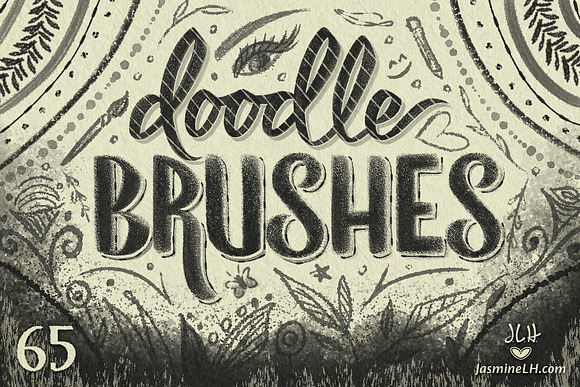Doodle Brushes for Photoshop in Photoshop Brushes - product preview 5