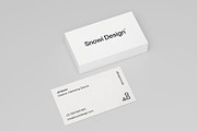 6 Minimal Business Card Mockups Pack