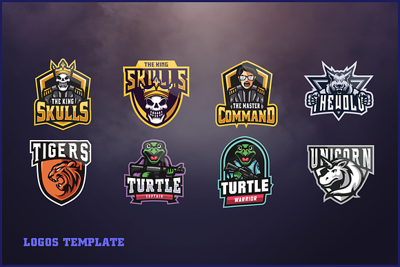 130 E - Sports Logo Bundle in Logo Templates - product preview 5