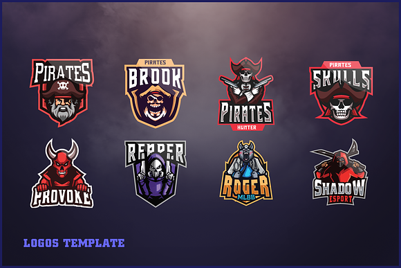 130 E - Sports Logo Bundle in Logo Templates - product preview 11