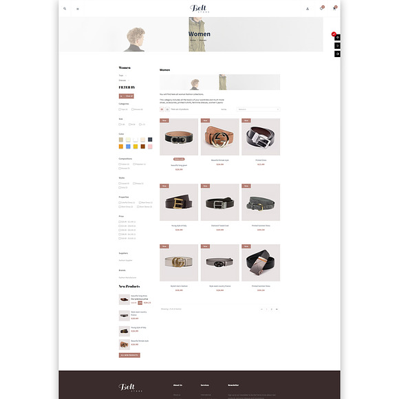 Ap Belt Prestashop 1.7 Fashion Theme in Website Templates - product preview 3