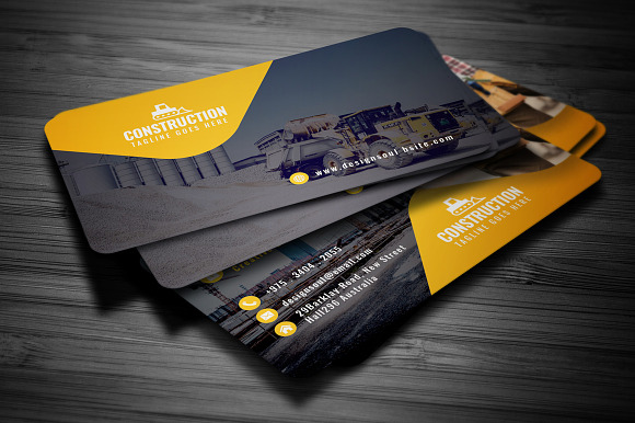 Construction Business Card in Business Card Templates - product preview 1