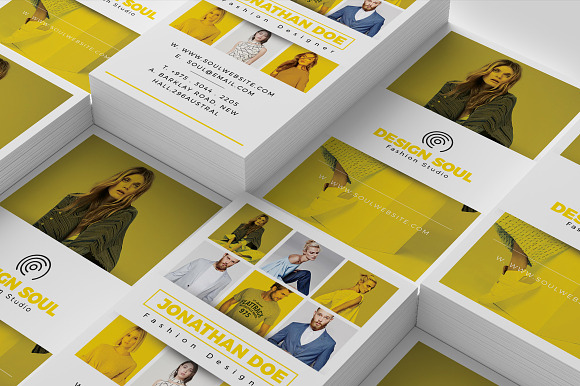 Fashion Business Card in Business Card Templates - product preview 4