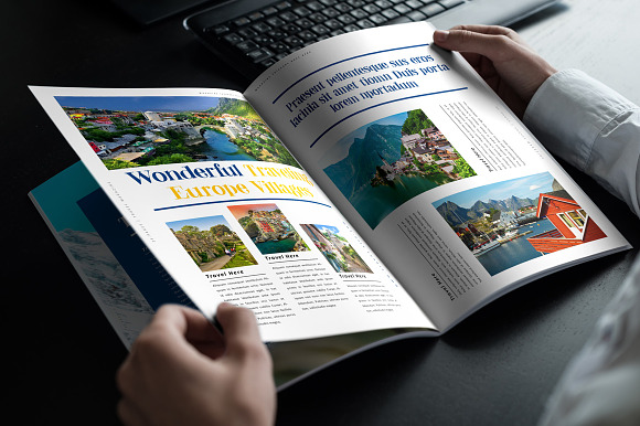Travel Magazine in Magazine Templates - product preview 15