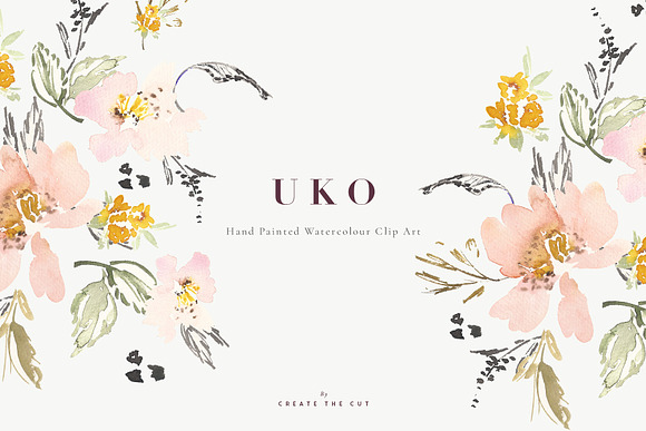 Watercolour Clip Art - Uko in Illustrations - product preview 2