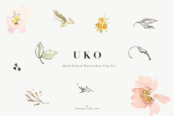 Watercolour Clip Art - Uko in Illustrations - product preview 3