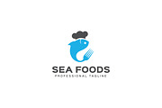 Sea Foods Logo Template