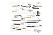 Sword vector medieval weapon of