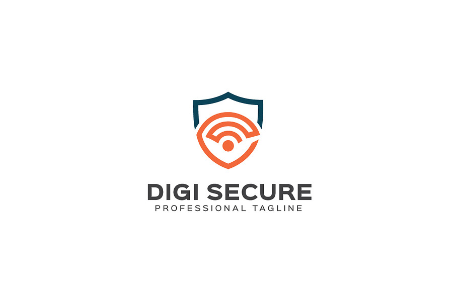 Digi Secure Logo Template in Logo Templates - product preview 8