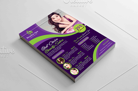 Beauty Salon Flyer Template in Flyer Templates - product preview 1