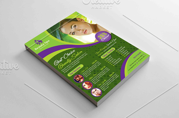 Beauty Salon Flyer Template in Flyer Templates - product preview 2