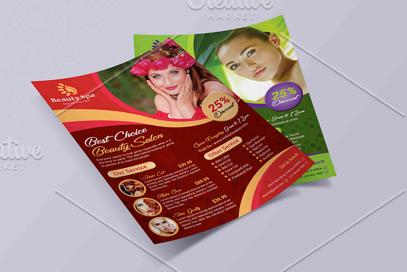 Beauty Salon Flyer Template in Flyer Templates - product preview 5