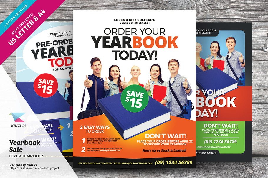 Yearbook Sale Flyer Templates in Flyer Templates - product preview 8