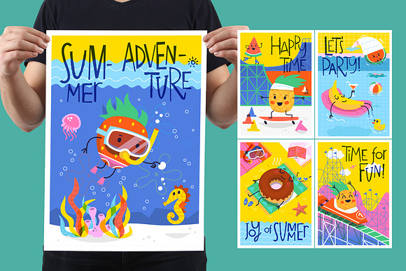Summer Fun Illustrations in Illustrations - product preview 1