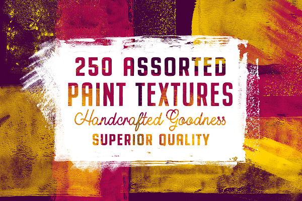 252 Assorted Paint Textures Pack