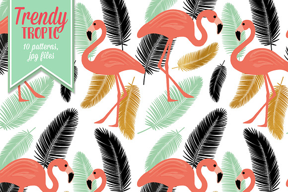 Trendy Tropic Patterns in Patterns - product preview 1