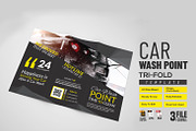 Car Wash Tri Fold Brochure Template 