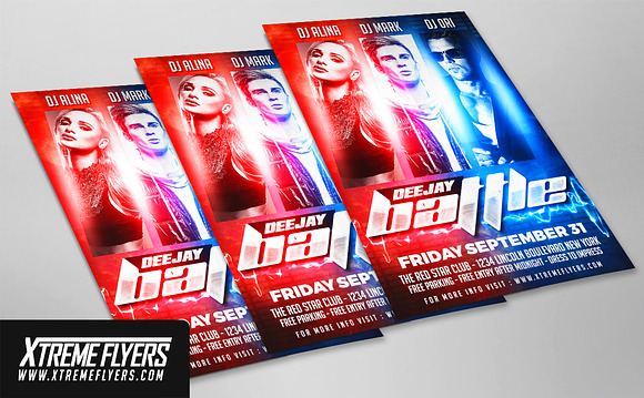 DJ Battle Flyer in Flyer Templates - product preview 1