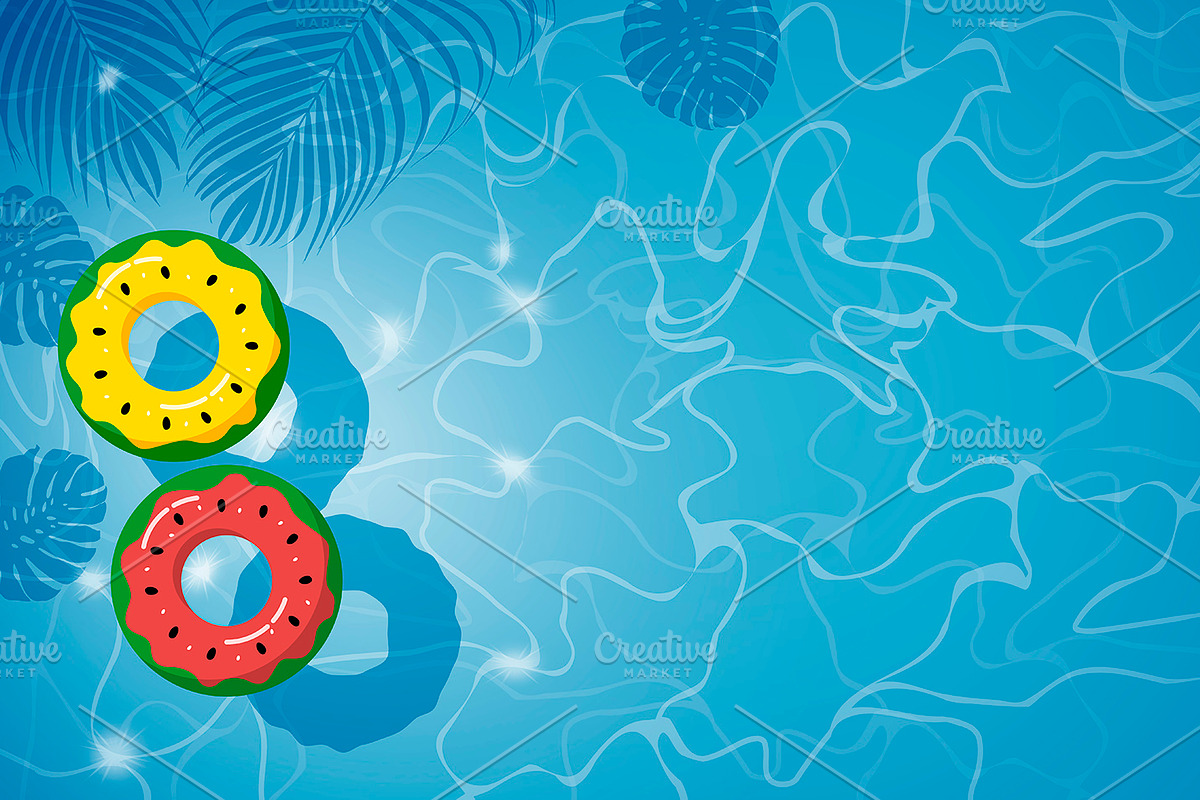 Swimming pool travel summer in Illustrations - product preview 8
