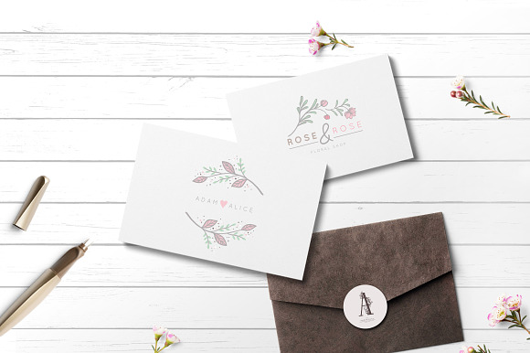 Wedding logos & monograms in Illustrations - product preview 4
